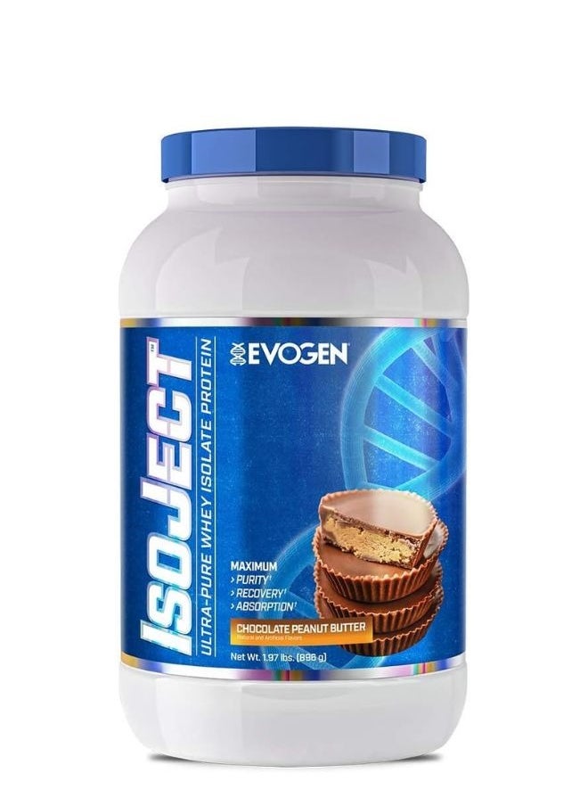 Evogen Isoject - Whey Isolate Protein Powder, Chocolate Peanut Butter, 28 Servings