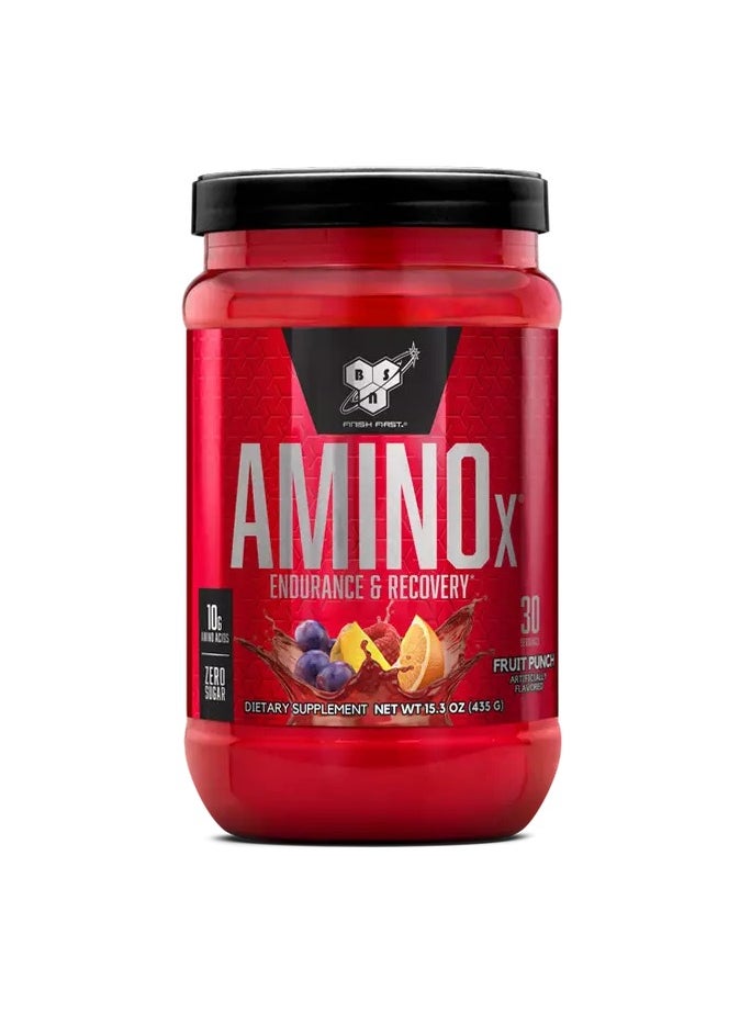 BSN, Amino-X, Endurance & Recovery,  435g, Fruit Punch, 30 Servings