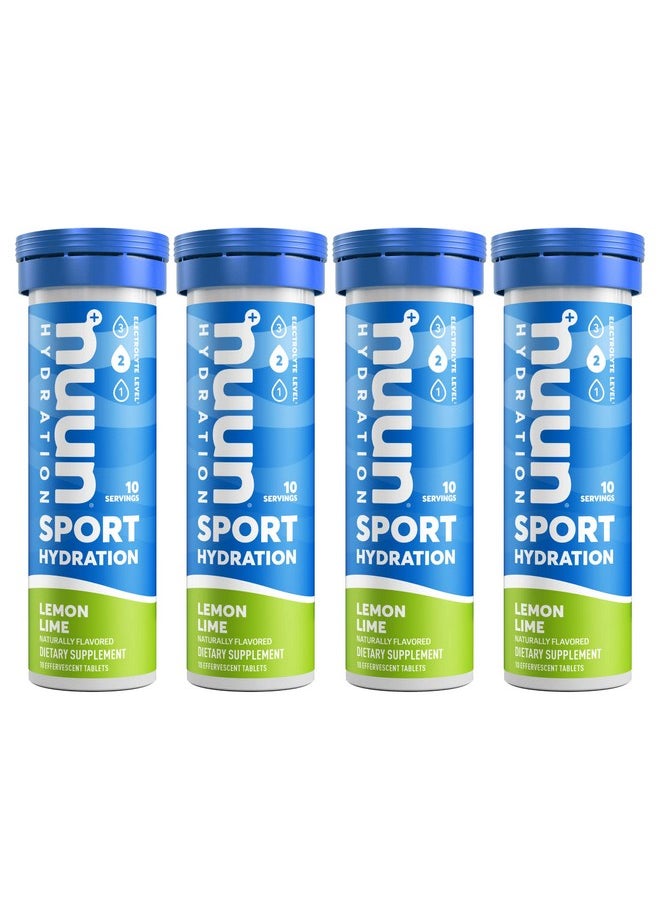 Sport Electrolyte Tablets For Proactive Hydration Lemon Lime 4 Pack (40 Servings)