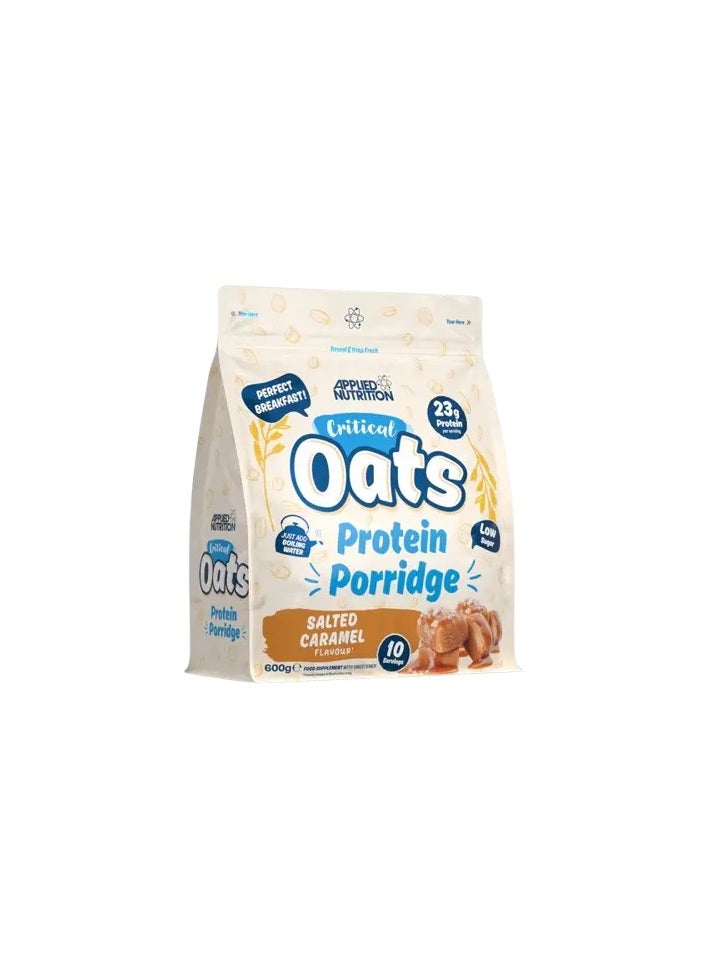 Applied Nutrition Critical Oats Protein Porridge 600g - High Protein Breakfast Salted Caramel Flavour