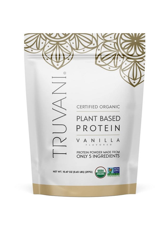 Organic Vegan Protein Powder Vanilla 20G Of Plant Based Protein Pea Protein For Women And Men Non Gmo Gluten Free Dairy Free (10 Servings)