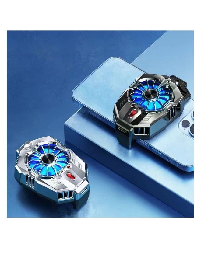 Phone Cooling Fan, Cell Cooler, Semi-Conductor Chip, Compatible for iPhone & Android Smartphones, Suitable Playing Games, Live Streaming, and Watching Videos