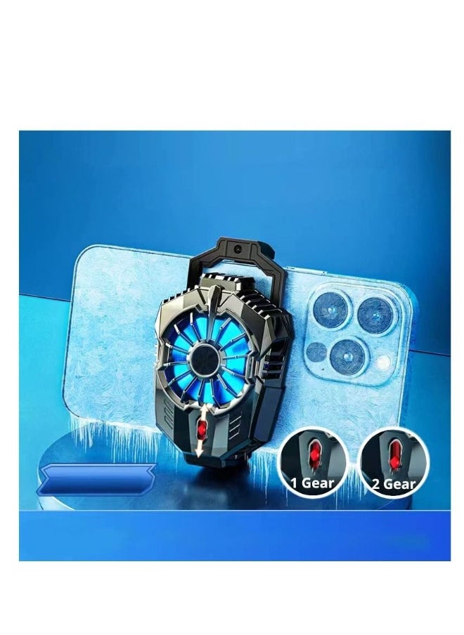 Phone Cooling Fan, Cell Cooler, Semi-Conductor Chip, Compatible for iPhone & Android Smartphones, Suitable Playing Games, Live Streaming, and Watching Videos