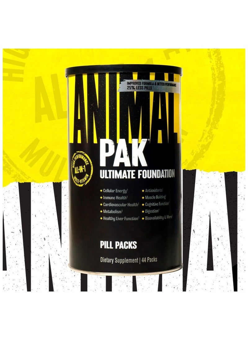 Universal, Animal PAK, All In One Multivitamin, 44 Packs, 22 Servings