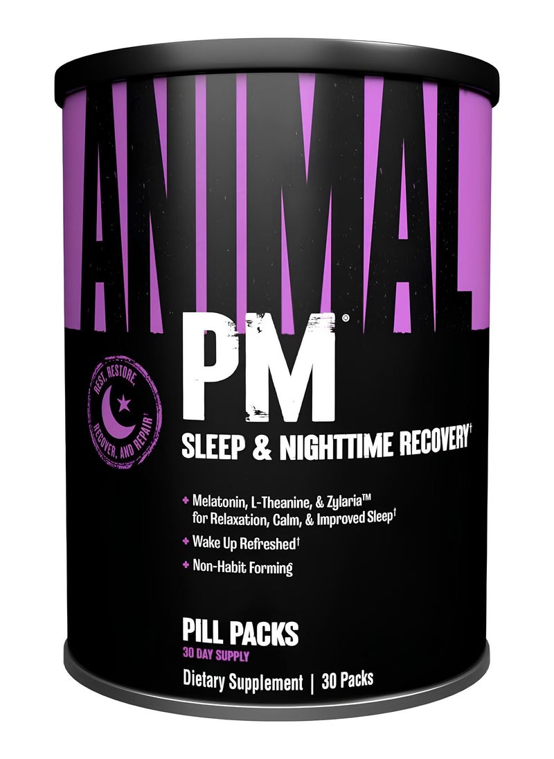 Universal, Animal PM, Sleep & Nighttime Recovery, 30 Packs, 30 Servings