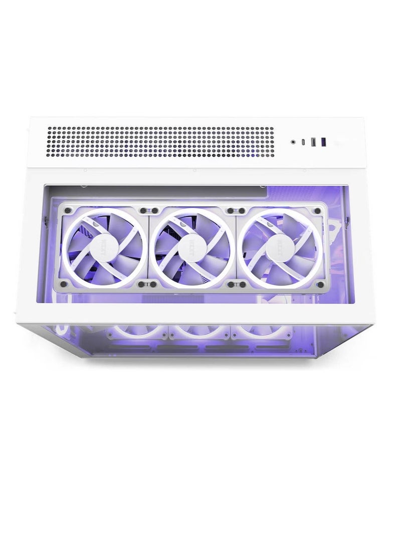 NZXT H9 Elite Dual-Chamber ATX Mid-Tower PC Case , White | CM-H91EW-01