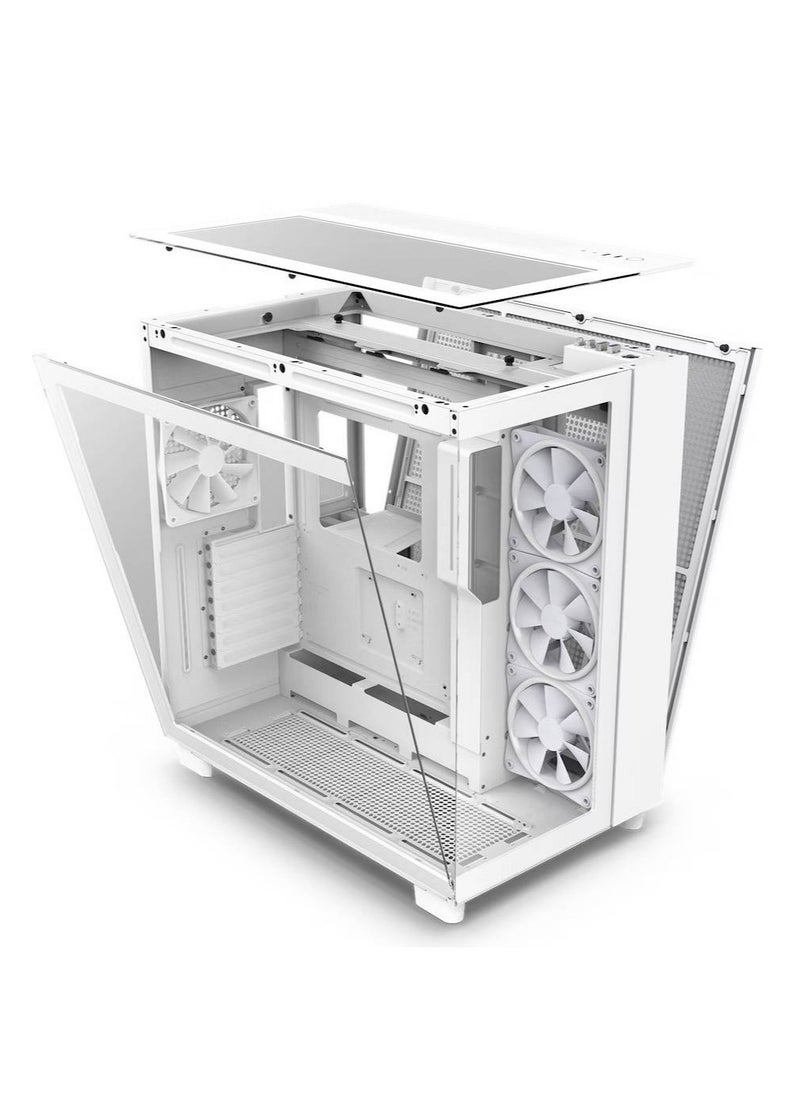 NZXT H9 Elite Dual-Chamber ATX Mid-Tower PC Case , White | CM-H91EW-01