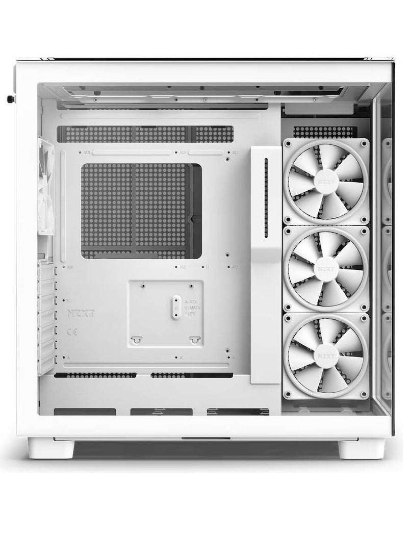 NZXT H9 Elite Dual-Chamber ATX Mid-Tower PC Case , White | CM-H91EW-01