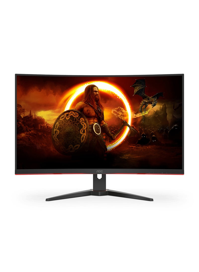 C32G2ZE2 is a 31.5-inch Full HD (1920 x 1080 @ 250Hz) curved gaming monitor with 1500° curvature giving you the most three-dimensional and vivid picture. It has a 250Hz update rate, 0.5ms ultra-fast response time and Adaptive-Sync technology Black/Red