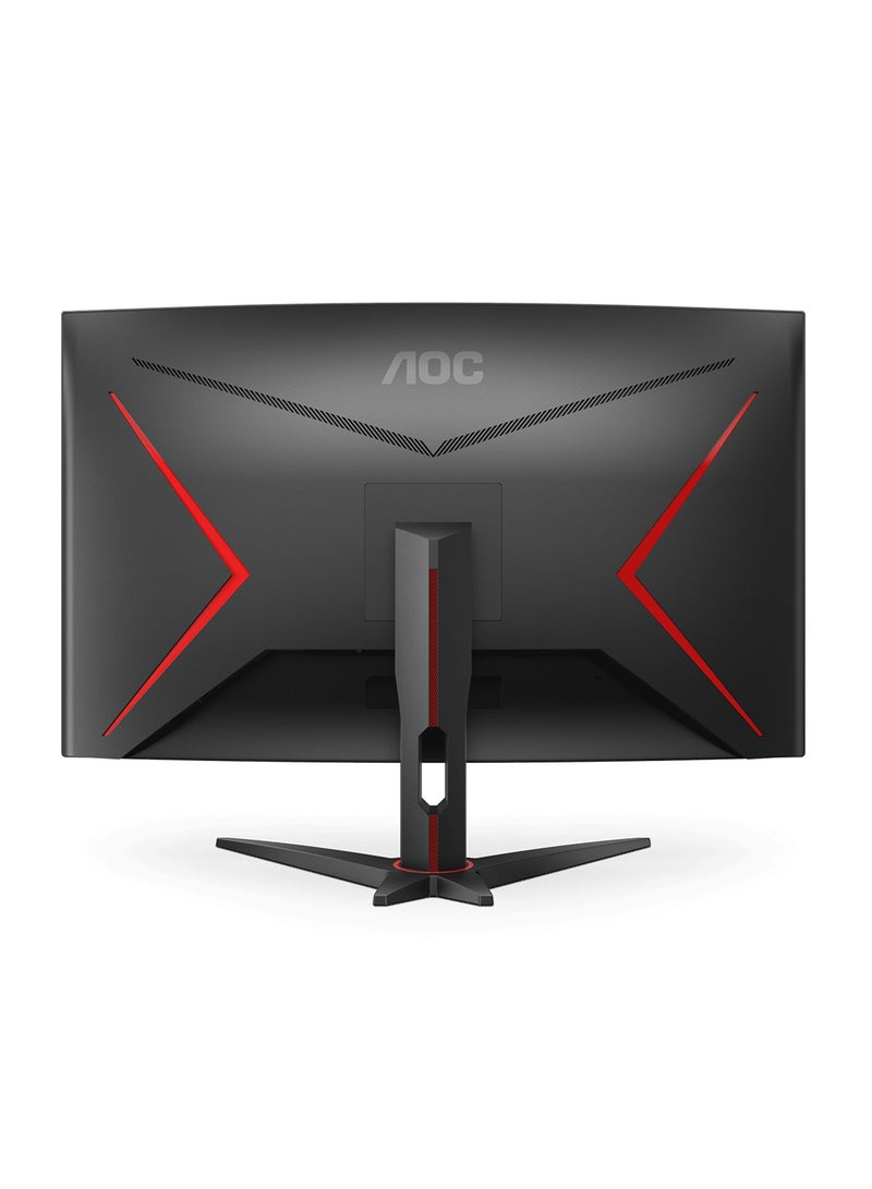 31.5-Inch Gaming Curved Monitor FHD VA Display, 250Hz Refresh Rate, 0.5ms Response Time, 1500R Curvature, AMD FreeSync Premium Technology, 16.7m Display Colors, C32G2ZE2/79 Black/Red