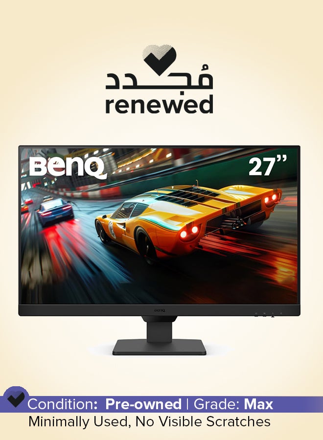 Renewed - 27-Inch 50/60Hz Gaming Computer Monitor Black