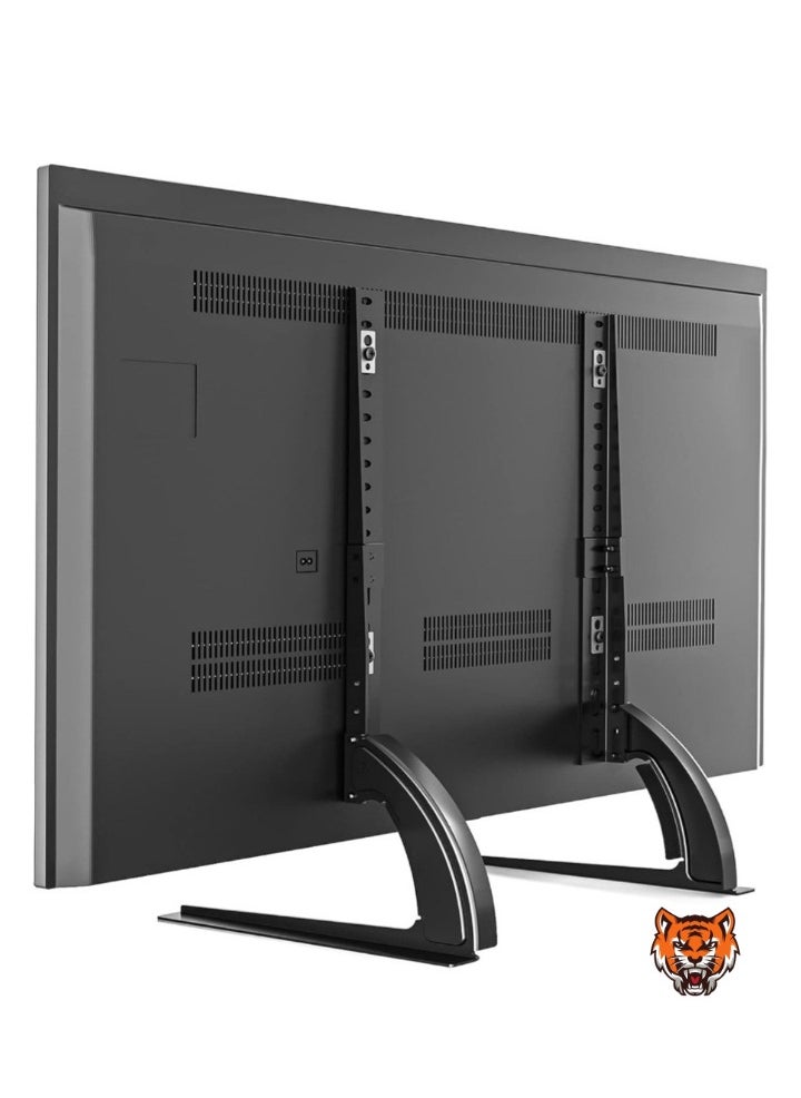 Universal TV Stand Mount – Tabletop Stand for 22 to 65 inch Plasma, LCD, LED Flat Screen TVs, Holds up to 88lbs, Max VESA 800x500mm, Height Adjustable TV Base