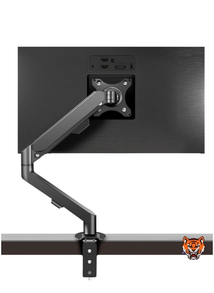 Monitor Arm Desk Mount Stand – Adjustable VESA Gas Spring Arm for 17-30 Inch Screens, Supports 4.4 to 19.8 lbs, with Clamp and Grommet Mount, Fits Computer Screens Up to 30 Inch (M5B)