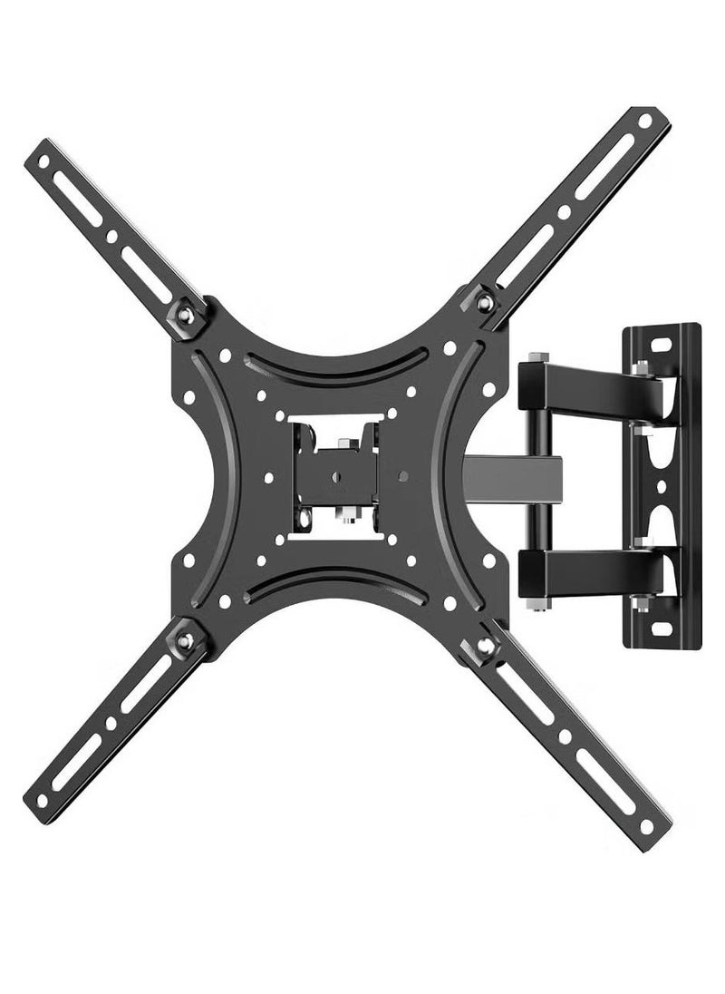 TV Wall Mount for Most 26-55 inch LED TV Flat Panel Screen, Full Motion TV Mount Bracket with Perfect Center Design up to 400x400mm, Weight up to 55lbs