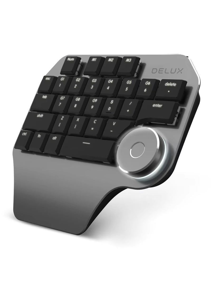 T11 Mini wired keyboard with smart display, mechanical computer keyboard for Windows, personalized key, group 3, single-handed, designer