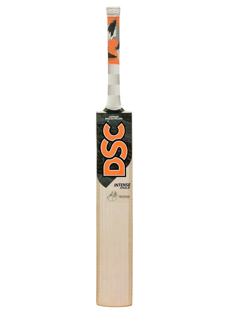 Intense Xhale Grade 5 English Willow Cricket Bat | Size 6 | Leather Ball | All-Round Playing Style | High Performance for Young Players