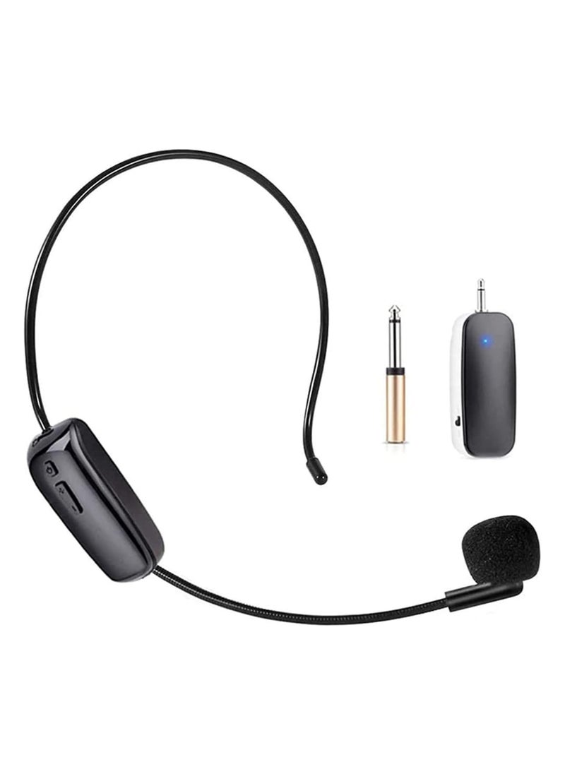 Wireless Microphone Headset, UHF Wireless Mic Headset and Handheld 2 in 1, 165 ft Range for Voice Amplifier, Stage Speakers Teacher Tour Guides Fitness Instructor