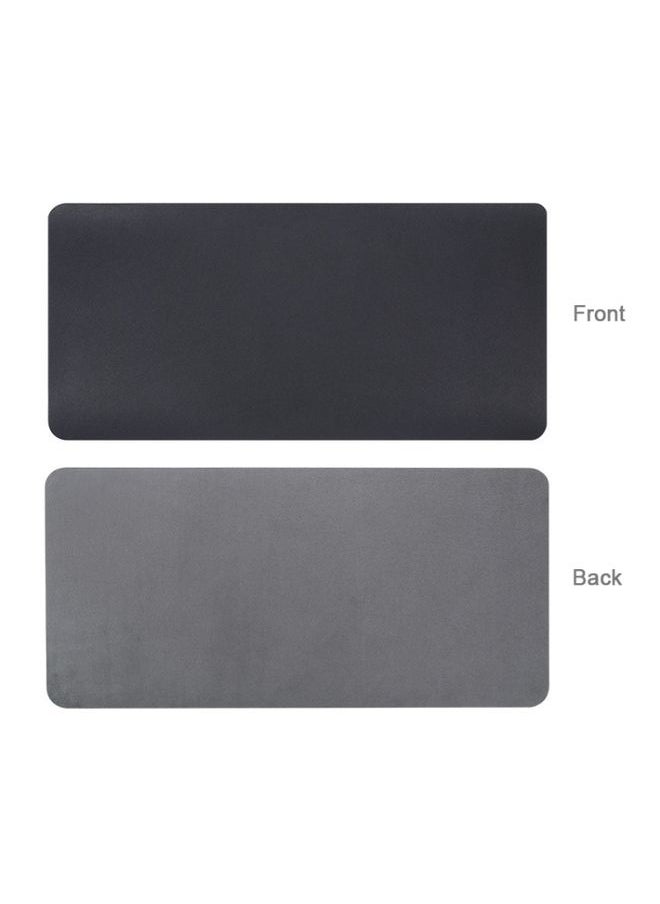 BUBM Multifunction Super Large Non-slip PU Leather Single-sided Mouse Pad Office Desk Mat, Size: 60 x 30cm(Black)