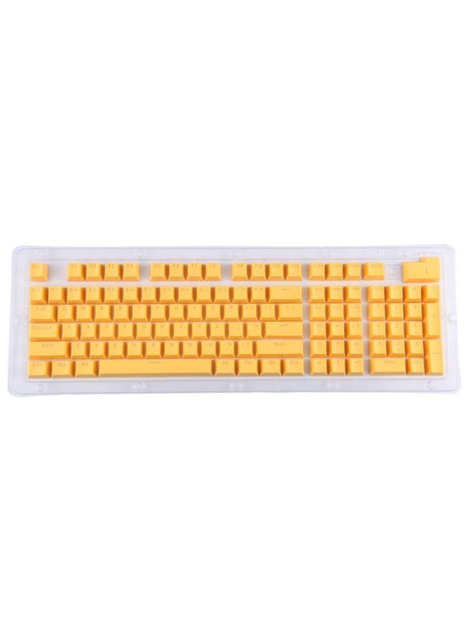 ABS Translucent Keycaps, OEM Highly Mechanical Keyboard, Universal Game Keyboard (Yellow)