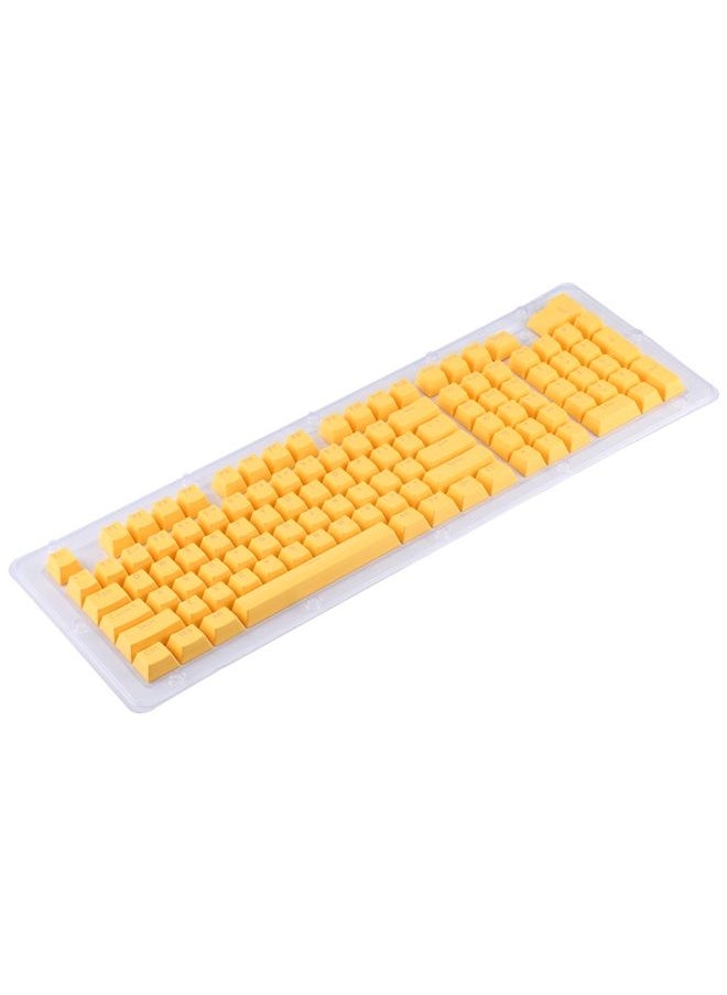 ABS Translucent Keycaps, OEM Highly Mechanical Keyboard, Universal Game Keyboard (Yellow)