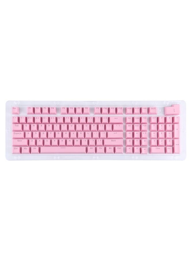 ABS Translucent Keycaps, OEM Highly Mechanical Keyboard, Universal Game Keyboard (Pink)