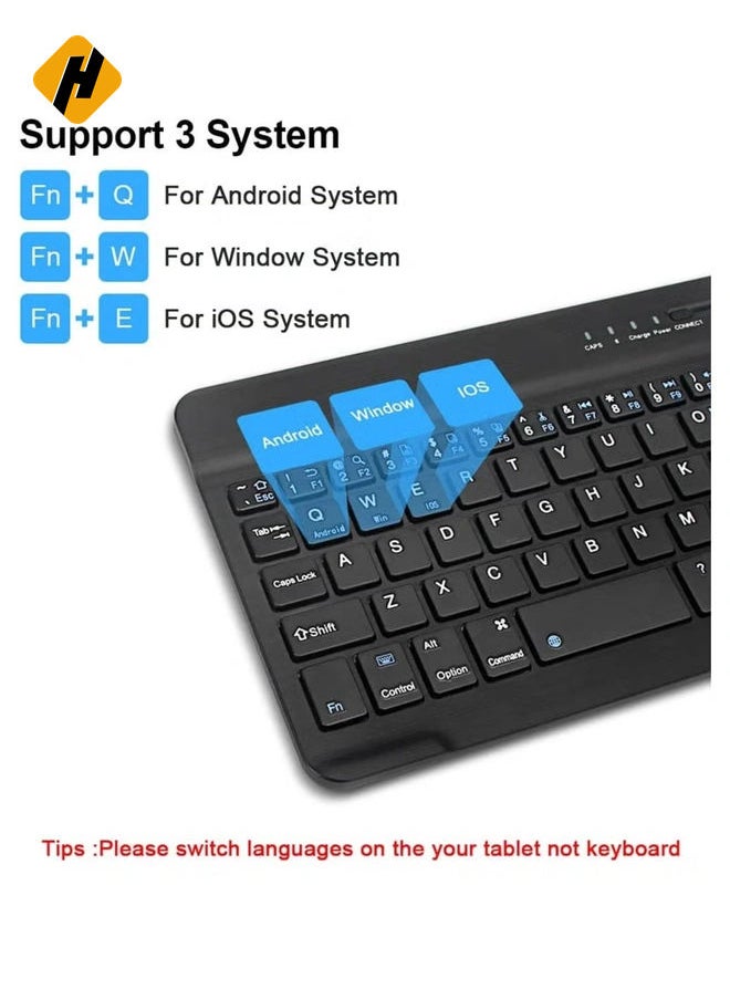 3-System Switch Multi-Language Universal Type Laptop BT Keyboard Mouse Suit