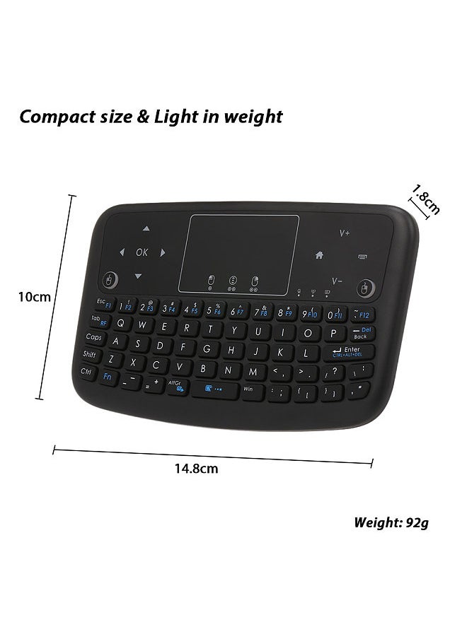 A36 Mini Wireless Keyboard 2.4GHz Air Mouse Rechargeable Touchpad Keyboard For Android TV Box Smart TV PC PS3