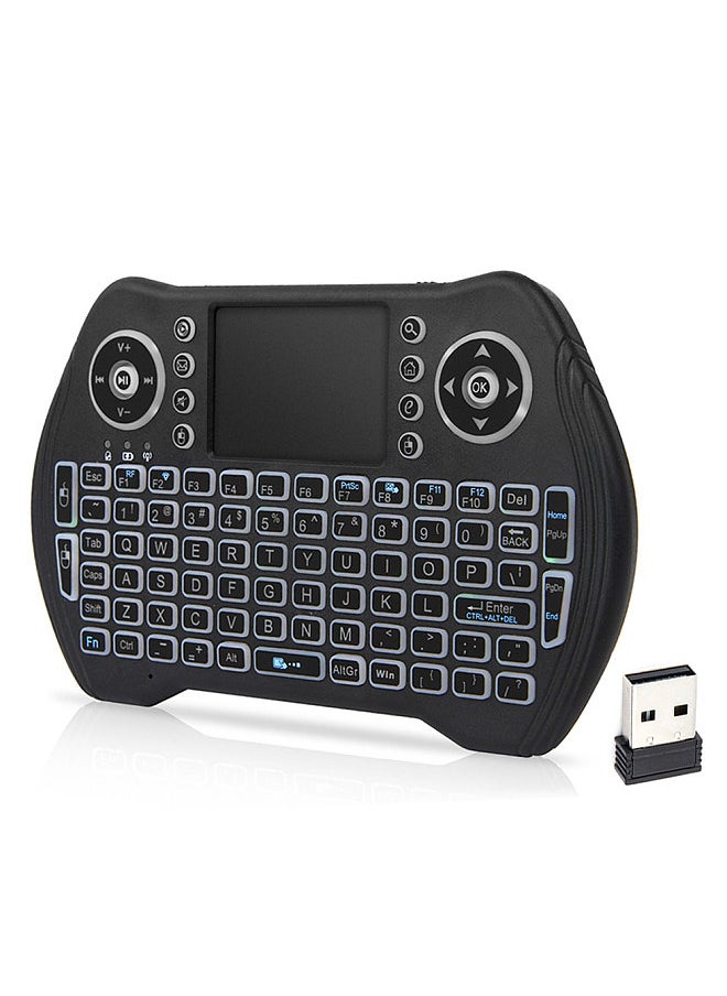 Backlit 2.4GHz Wireless Keyboard Touchpad Mouse Handheld Remote Control 3 Colors Backlight for Android TV BOX Smart TV PC Notebook