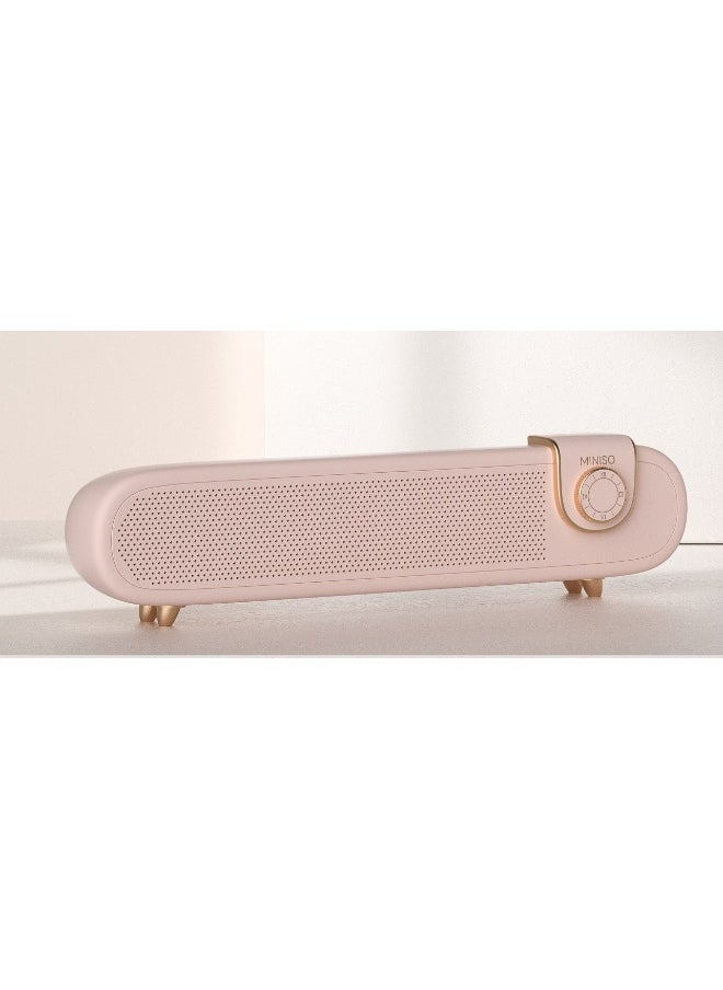 Stereo Sound Wireless Speaker for Desk  Model: SoundBar01(Sakura Pink)