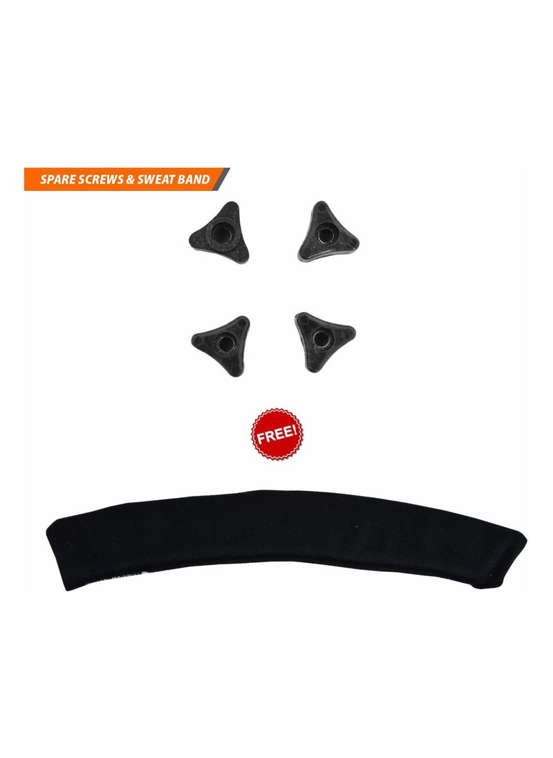 Defender Cricket Helmet | For Men & Boys | Adjustable Steel Grill | Back Support Strap | Lightweight