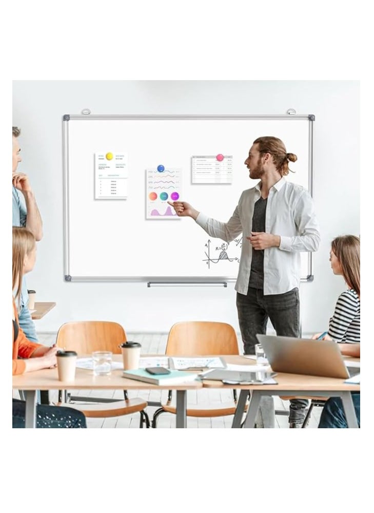 COOLBABY Double-Sided Magnetic Whiteboard Dry Erase Whiteboard with Aluminum Frame Wall-Mounted Whiteboard Writing Board
