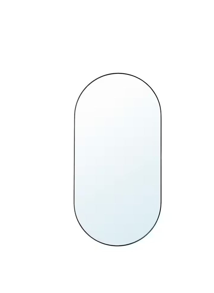 LINDBYN Mirror, black, 60x120 cm