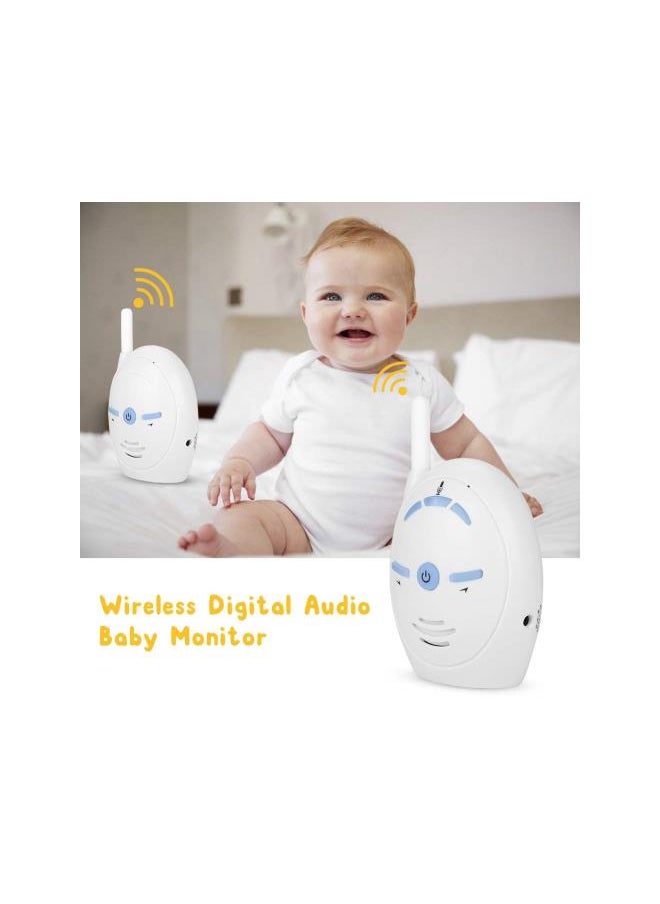 Digital Audio Baby Monitor, Nanny Intercom Surveillance System Support Two Way Audio, High Sensitivity Security Alarm for Home Baby Pet Monitor US