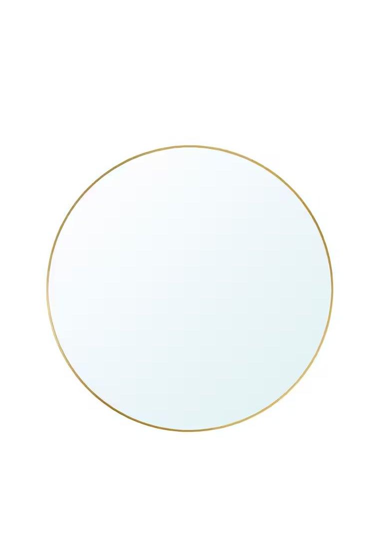 LINDBYN Mirror, gold-colour, 80 cm