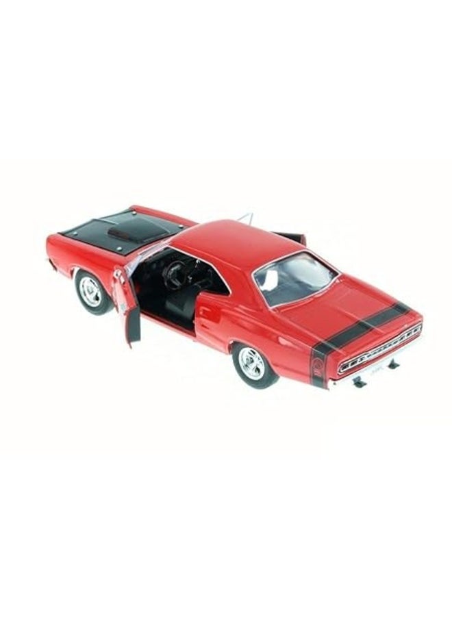 1:24 Alloy Collectible 1969 Pontiac Gto Judge Die Cast Model Alloy Metal Diecast Model  Zinc Alloy Pull Back Collectible Toy car Vehicles with Sound and Light for Kids Boy Girl & Children