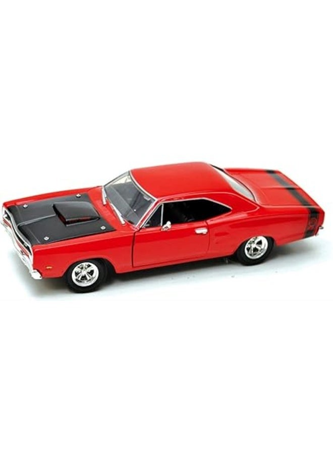 1:24 Alloy Collectible 1969 Pontiac Gto Judge Die Cast Model Alloy Metal Diecast Model  Zinc Alloy Pull Back Collectible Toy car Vehicles with Sound and Light for Kids Boy Girl & Children