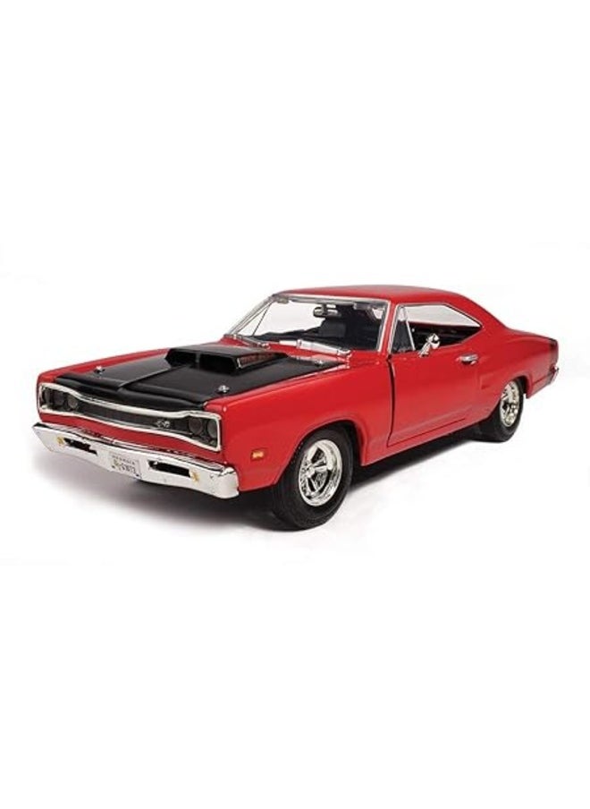 1:24 Alloy Collectible 1969 Pontiac Gto Judge Die Cast Model Alloy Metal Diecast Model  Zinc Alloy Pull Back Collectible Toy car Vehicles with Sound and Light for Kids Boy Girl & Children