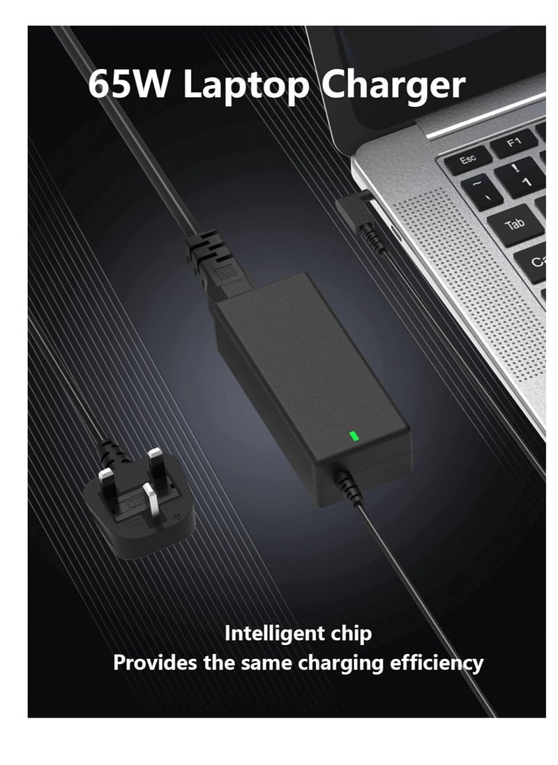 65W Laptop Adapter Charger Compatible for Acer Swift 1 3 5 Acer Chromebook 11 13 14 15 R11 CB3 CB5 Acer Aspire One Cloudbook 11 14 Power Adapter (3.0mm * 1.1mm) C0019