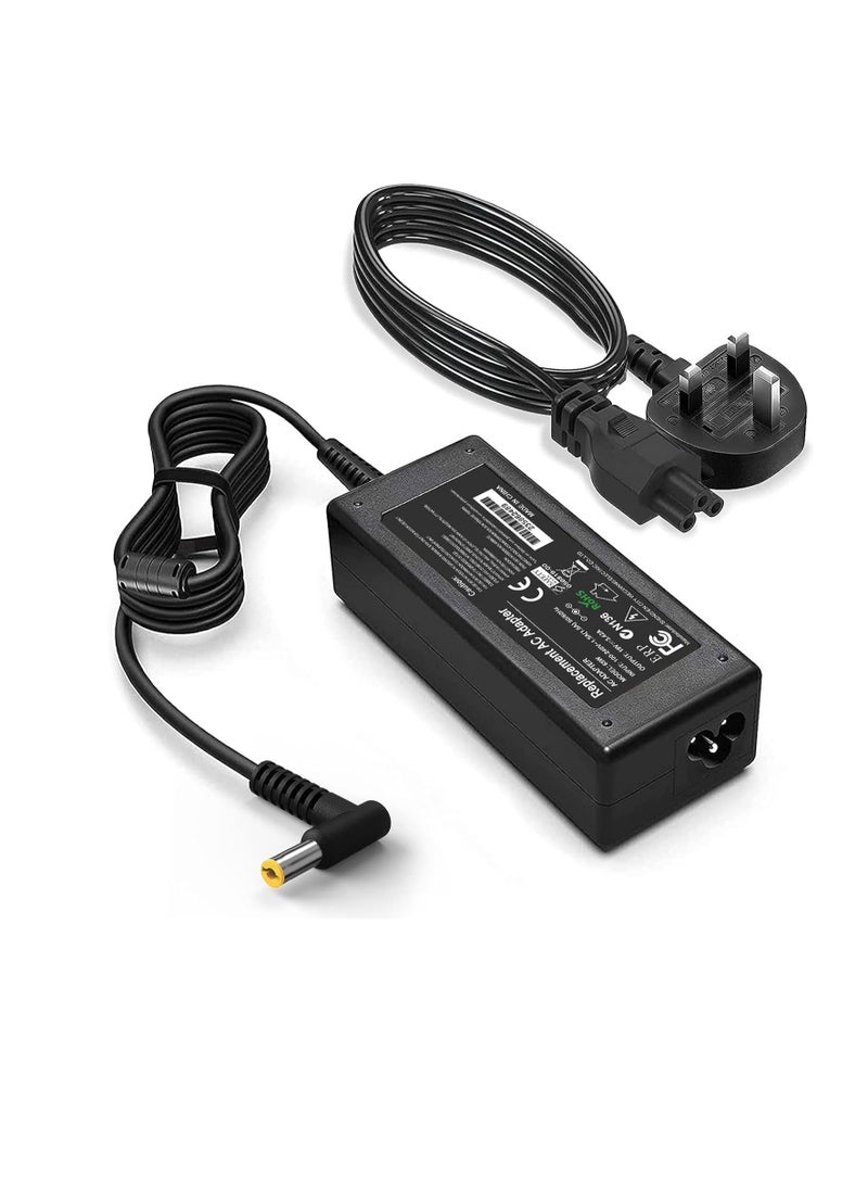 Acer Laptop Charger 65W/19V/3.42A AC Power Adapter Power Supply Replacement With Power Cord Compatible With Acer Aspire Acer ES1-511 E1 E3 E3-111 E5 and More - (5.5x1.7mm)