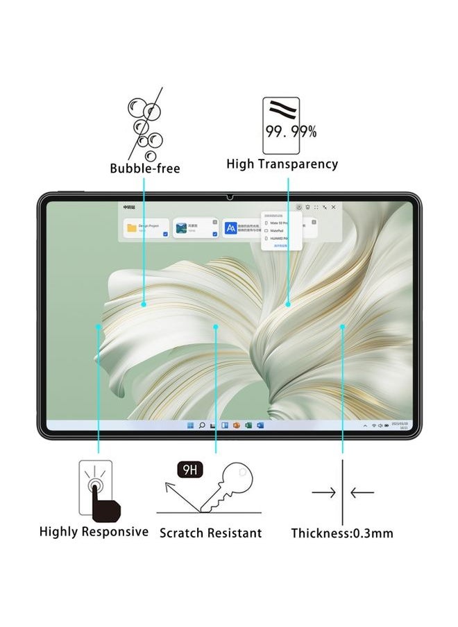 For Huawei MateBook E 2023 9H 0.3mm Explosion-proof Tempered Glass Film