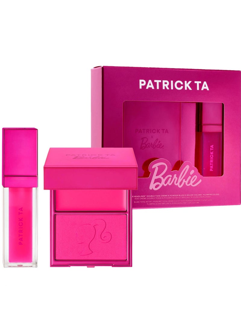 PATRICK TA Patrick Ta X Barbie Blush Duo and Lip Plumper Set