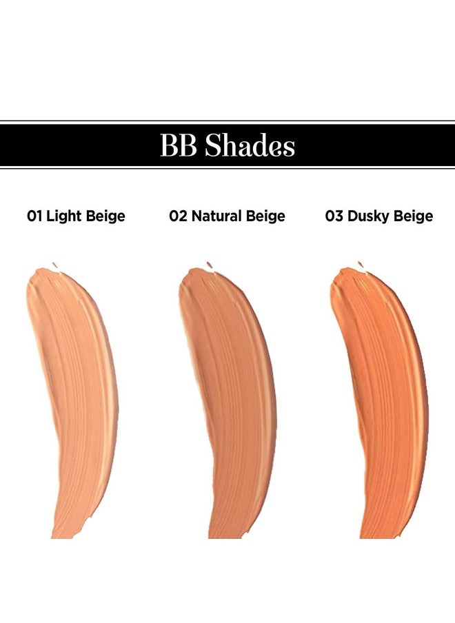 Moisture Glow Bb Cream 02 Natural Beige, Spf27/Pa+++,Full Coverage, All Skin Types,Pack Of 2, 60G