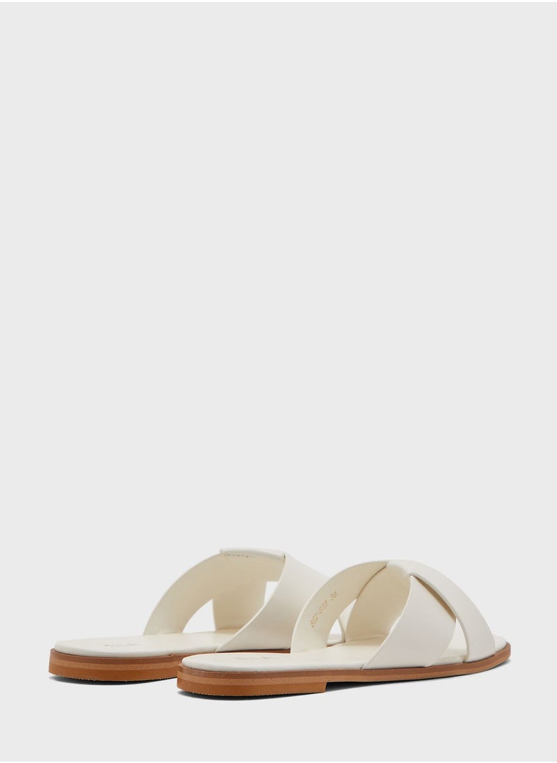 Flat Slide Sandals