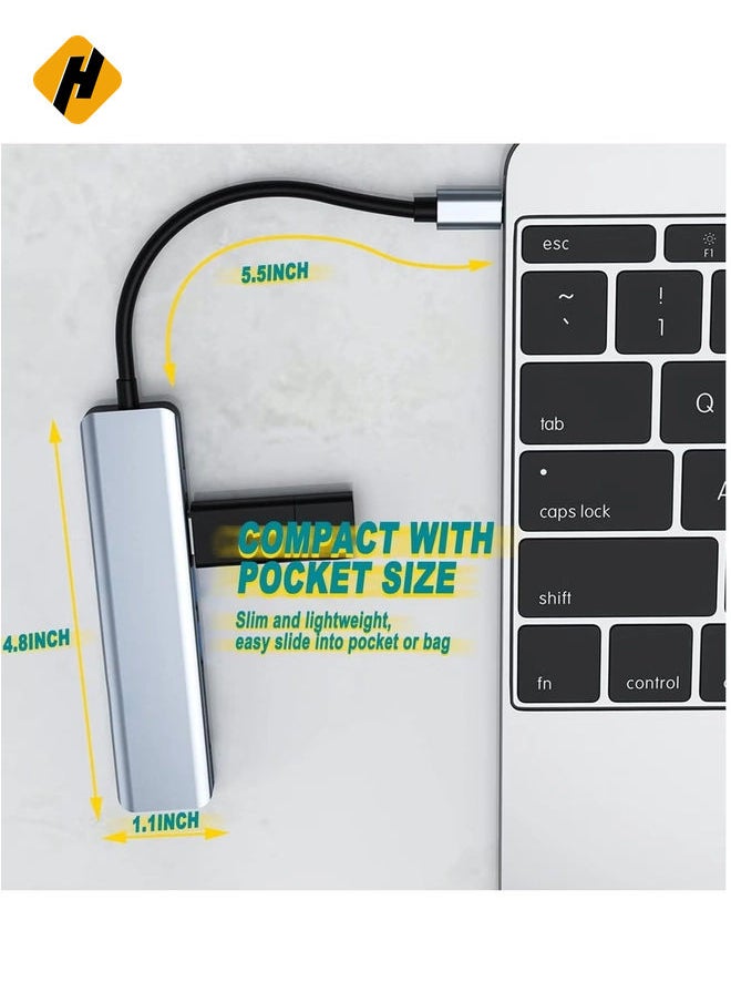 7 in 1 USB C Multiport Adapter for Macbook Pro/Air & Type C Enable Devices