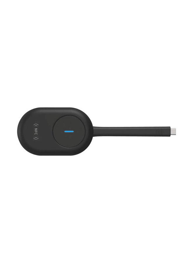 Wireless Dongle, Supports for Windows/Mac OS, Type-C Iterface, Wi-Fi 2.4G/5G Dual-Band, USB 2.0, Supports 4K Resolution, 512MB RAM, 30 fps Frame Rate, DS-D5SC3B-B Black