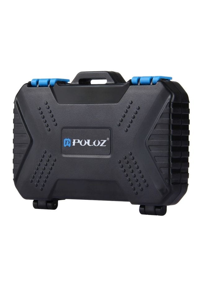 PULUZ 27 in 1 Memory Card Case for 4CF + 8SD + 9TF + 1Card PIN + 1Standard SIM + 2Micro-SIM + 2Nano-SIM