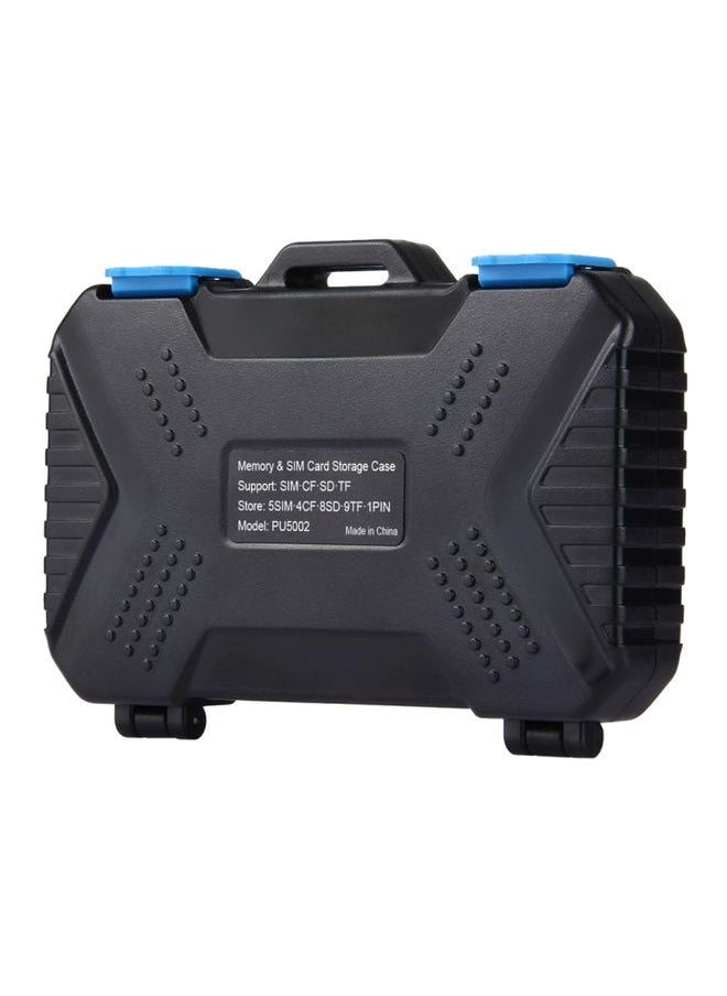 PULUZ 27 in 1 Memory Card Case for 4CF + 8SD + 9TF + 1Card PIN + 1Standard SIM + 2Micro-SIM + 2Nano-SIM