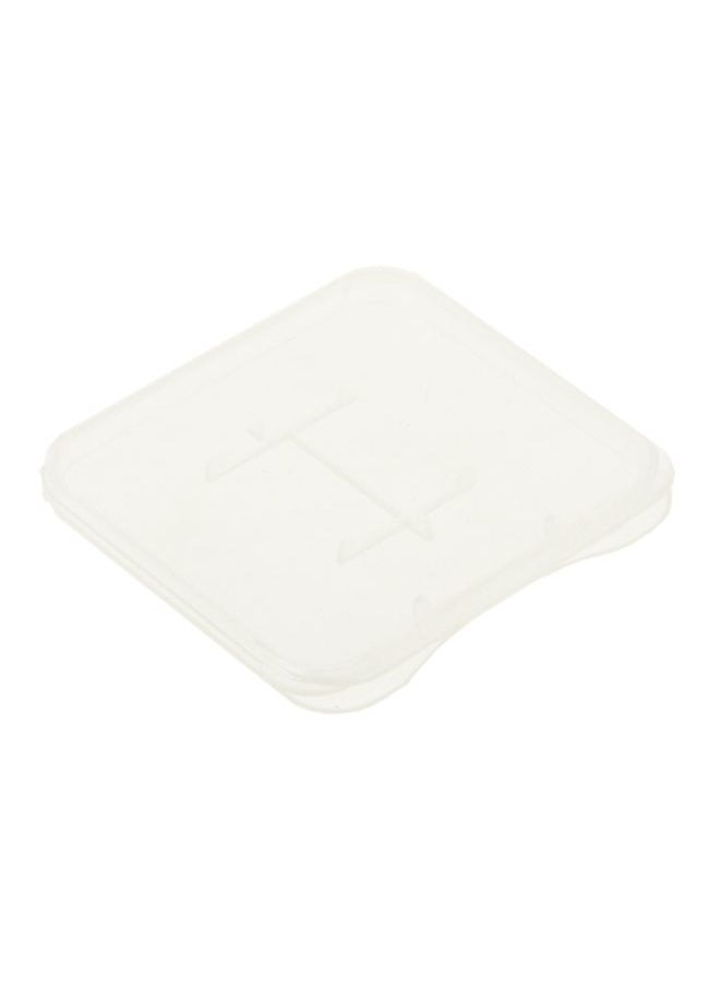 100 PCS Transparent Plastic Storage Card Box for Micro SD Card (TF Card)