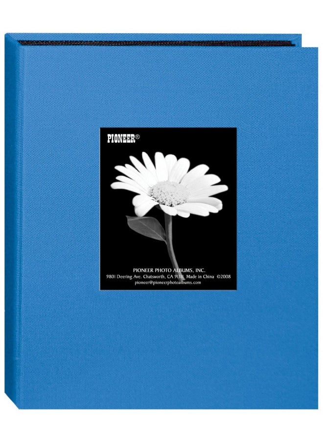 Pioneer Fabric Photo Album - Archival, Modern Design, Fits 5 x 7 Inch Photos, Front Photo Window - Assorted Colors