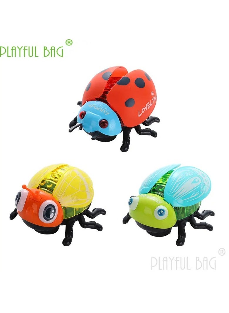 Toy Jumping Ladybug Clockwork Toy Clockwork Ladybird Animals Walking